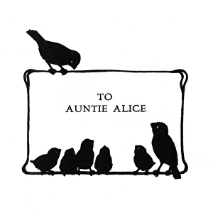 Images Dated 28th October 2011: Birds on dedication page