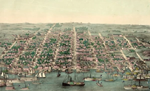 Alexandria Collection: Birds eye view of Alexandria, Va