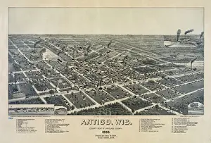 A birds eye view of the city of Antigo, Wis. county seat o