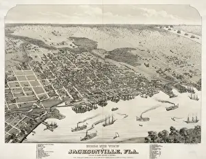 Birds eye view of Jacksonville, Fla