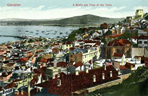 Cumbo Prints: A bird's eye view of the Town, Gibraltar