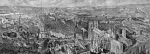 Birds eye view of the West End of London