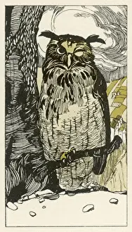 Owls Prints: Birds - Owl - Grimms Fairy Tales