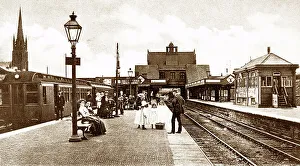 Birkenhead Prints: Birkenhead Park Railway Station early 1900s