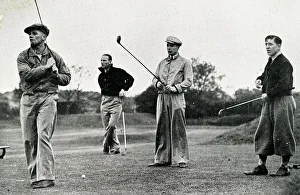 Birmingham City football players on the golf course