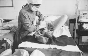 Birth of a baby, Rochford General Hospital, Essex