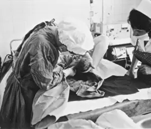 Birth of a baby, Rochford General Hospital, Essex
