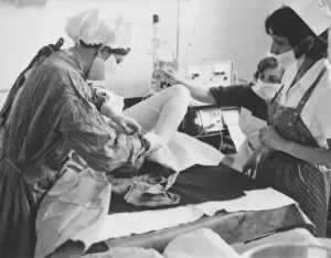 Birth of a baby, Rochford General Hospital, Essex