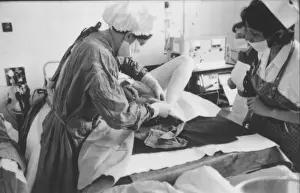 Birth of a baby, Rochford General Hospital, Essex