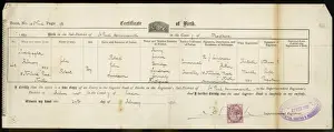 Birth Certificate 1901