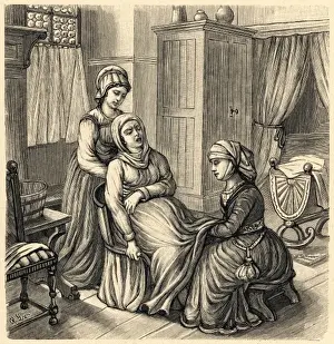 Child Birth Prints: Birth Stool C1500
