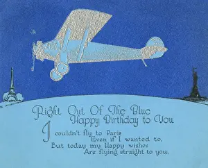 Birthday card, 1927