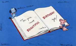 Signatures Prints: Birthday card, For your most Beautiful Birthday yet