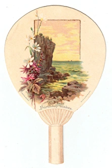Birthday card in the form of a fan