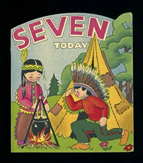 Wigwam Gallery: Birthday card, seven today