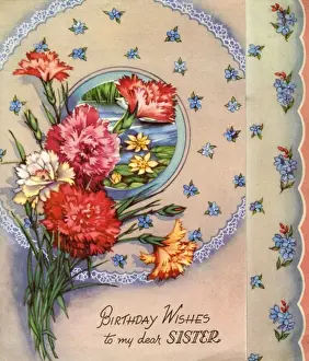 Birthday card for a sister