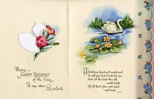 Birthday card for a sister