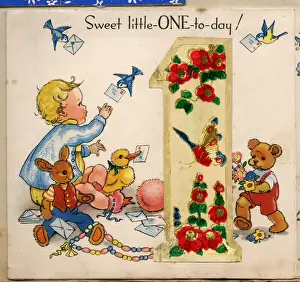 Birthday card, Sweet Little One Today