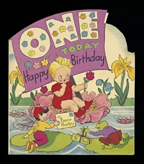 Birthday card, one today
