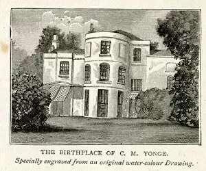 Birthplace of C M Yonge, Otterbourne, Hampshire