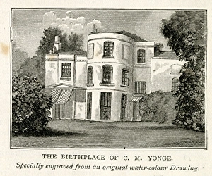 Images Dated 17th March 2017: Birthplace of C M Yonge, Otterbourne, Hampshire