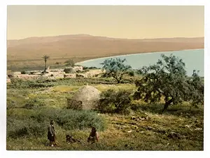 Israel Prints: The birthplace of Mary Magdalene, Magdala, Holy Land, (i. e