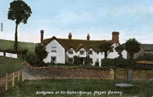 Images Dated 3rd May 2018: The Birthplace of Sir Walter Raleigh, Hayes Barton, Devon
