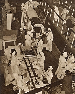 Images Dated 28th April 2011: Biscuit manufacturing display, Festival of Britain, London