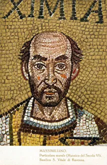 Images Dated 2nd September 2019: Bishop Maximianus - Basilica of San Vitale, Ravenna
