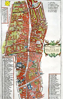 Bishopsgate Prints: Bishopsgate Street Ward, London