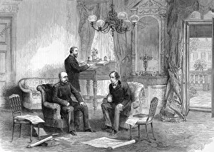 Bismarck and Disraeli at the Kaiserhof Hotel, Berlin, 1878