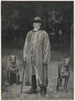 Bismarck with Dogs 1887