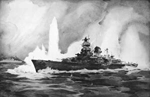 Explosion Gallery: Bismarck, German battleship, WW2