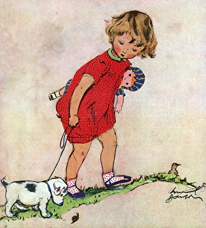Dog Pup & Child