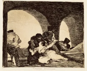 Disasters Prints: Bitter to be present. Plate 13 of The Disasters of War