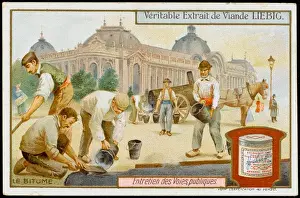 Bitumen in Paris Street