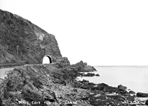 Larne Prints: Black Cave Tunnel, Larne