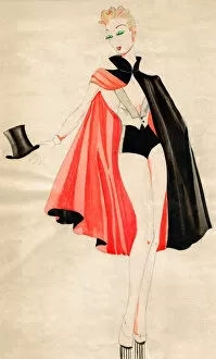 Hostess Collection: Black Cloak Girl - Murrays Cabaret Club costume design