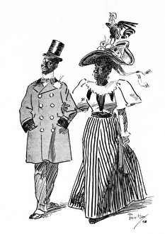 Extravagant Collection: Black couple in London in late 19th century in fine attire