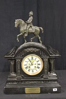 Measurement Collection: Black marble mantel clock - Charles, 1st Viscount Wakefield