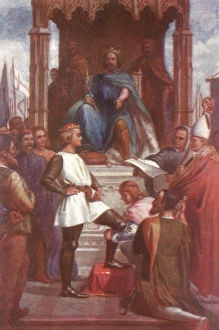 1376 Collection: Black Prince Knighted