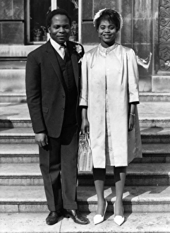 Images Dated 9th September 2011: Black Wedding Couple