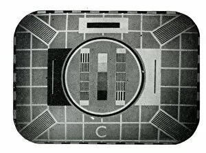Black and white television test card