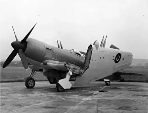 Blackburn B-46 Firebrand TF4 with wings folded
