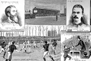 1883 Prints: Blackburn Olympic vs. Old Etonians F. A. Cup Final, 1883