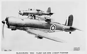 Blackburn Prints: Blackburn Roc British Fleet Air Arm fighter plane