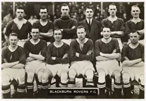 Rovers Prints: Blackburn Rovers FC football team 1936