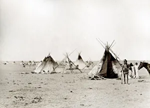 Blackfoot Prints: Blackfoot Indian camp, Canada
