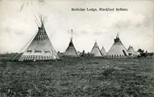 Highly Prints: Blackfoot Indians Camp, Medicine Lodge, Kansas