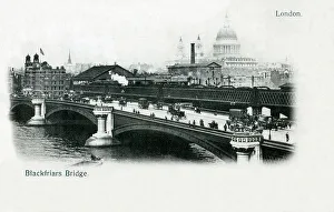 Blackfriars Prints: Blackfriars Bridge, London